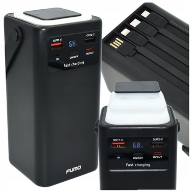 Потужний павербанк FUMO 50000 mAh, чорний
