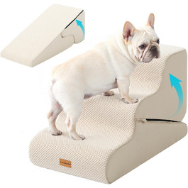 Сходинки для собак Gardner Pet - 3 сходинки, 35/42 см, з водонепроникним покриттям, для маленьких собак, з високощільних матеріалів