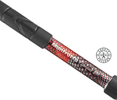 Manfrotto Element MII MMELMIIA5RD - легкий червоний монопод з алюмінію, 5 секцій, для камер, до 16 кг