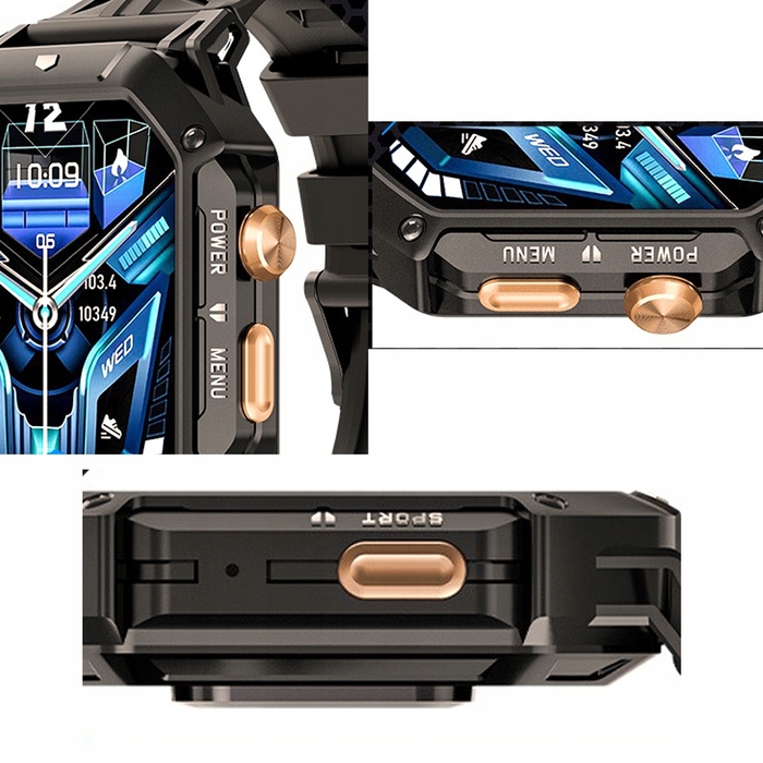 Чоловічий смартгодинник Smart-Trend F249B, чорний