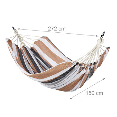 Relaxdays XXL Cotton Hammock