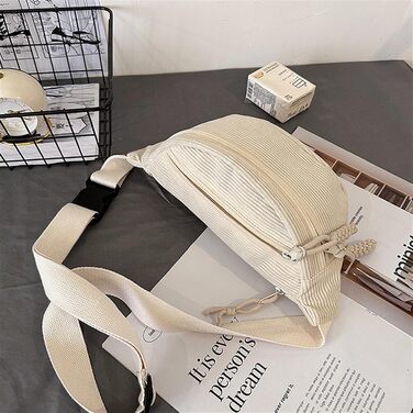 Чоловіча/Жіноча поясна сумка на шнурку, унісекс, зелена, з регульованим ремінцем