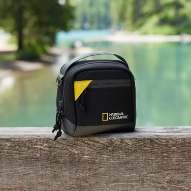 Сумка для камери National Geographic NG E1 2350: для компактних, екшн та 360 камер, з ремінком та петлею для пояса, чорна