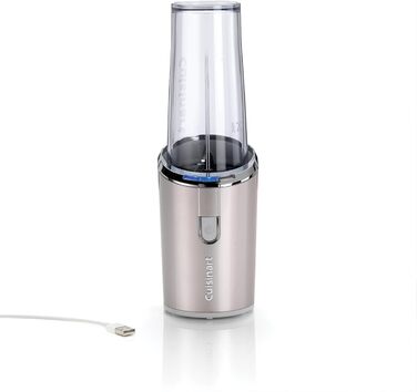 Cuisinart Cordless Blender | 450ml Bottle | Portable Smoothie Maker, Ice Crusher, Frappe, Milkshakes | USB Rechargeable, Handheld | Tritan BPA-free Mixing Cup with Lid Included, Stand Mixer