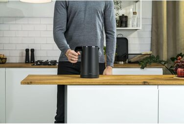ZWILLING ENFINIGY Kettle with Stainless Steel Scale Filter & Overheat Protection, Cordless, 1850 Watts, 1.0 Liter, Black
