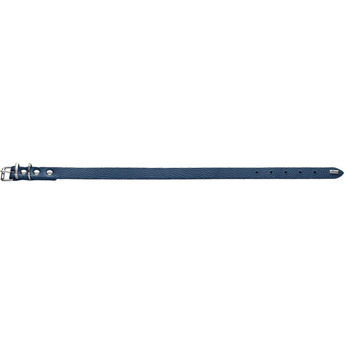 Нашийник для собак HUNTER Grenada з натуральної шкіри, темно-синій, ручної роботи, для тренувань та повсякденного використання, міцний, комфортний, елегантний дизайн, розмір 39-48 см