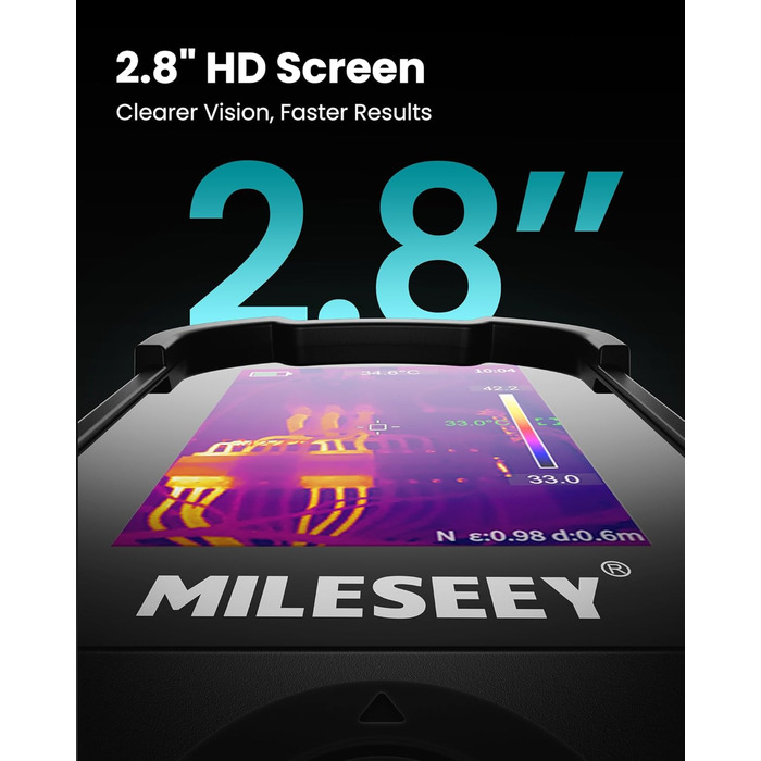 Тепловізор MILESEEY TR20 PRO: портативний, -20°C до 550°C, роздільна здатність 192x192, 25Hz, 8 годин роботи від акумулятора