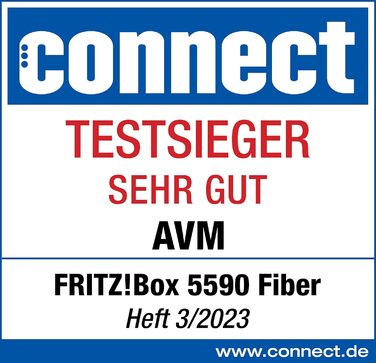 Роутер FRITZ!Box 5590 Fiber: Wi-Fi 6, 2.5 Gigabit LAN, Mesh, DECT, для підключення до оптоволоконного інтернету