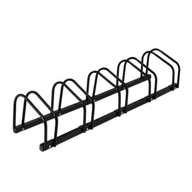 Relaxdays Black Bicycle Stand for 5 Bikes