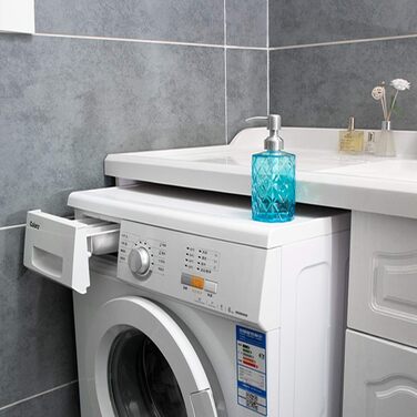 Дозатор для мила Ekirlin зі скла для кухні та ванної кімнати, 340 мл. Підходить для мила для рук, миючого засобу, ефірних олій, шампуню. З нержавіючою сталевою помпою. Колір: темно-сірий, блакитний