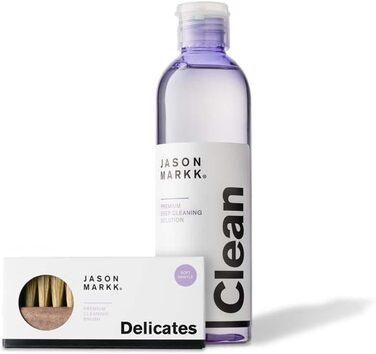 Jason Markk Cleaning Brush and 8oz/236ml Deep Cleaner Set - For cleaning and care of shoes and various materials (8oz + Premium Brush Bundle)