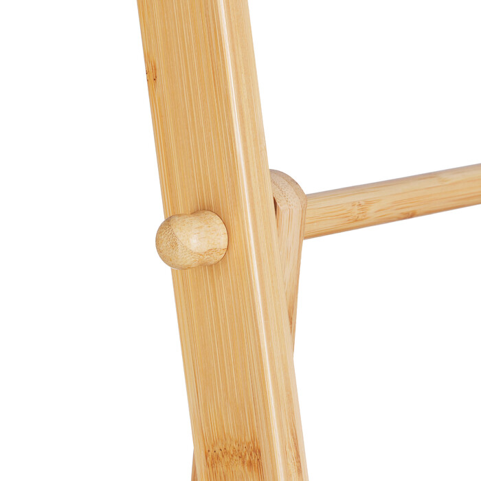 Relaxdays Bamboo Towel Rack, 4 Bars