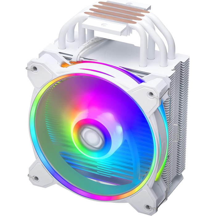 Cooler Master Hyper 212 Halo White - Кулер для CPU з RGB підсвічуванням, чорний, LGA1700/AM5