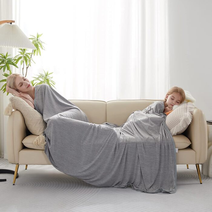 Охолоджуюча ковдра Marchpower Arc-Chill 3.0, 150x200 см (сіра) / 220x240 см - літня, для дому, дитяча, плед для дивана та подорожей