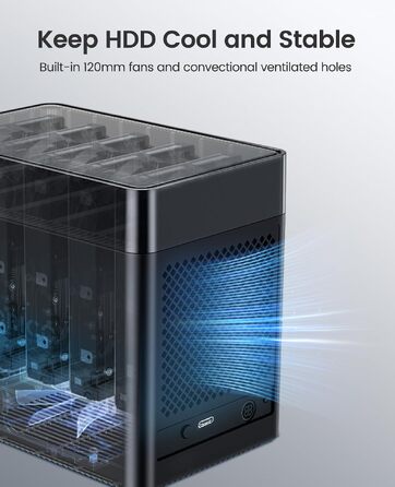 Зовнішній HDD-корпус ORICO DS500U3 на 5 слотів USB 3.0 для SATA HDD 3.5