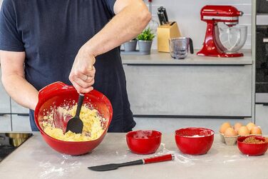 Універсальний набір силіконових лопаток KitchenAid, 2 шт, червоний Empire