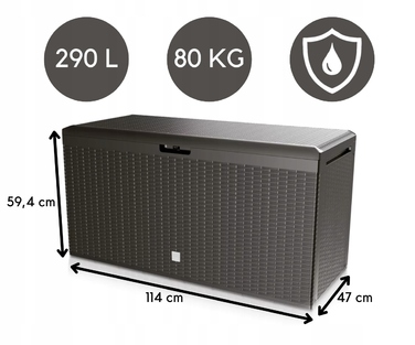 Садова скриня Boxe Rato Plus 290л, колір умбра - Prosperplast MBRP290-440U