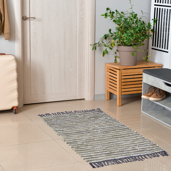 Relaxdays Patchwork Rug, 60x100 cm