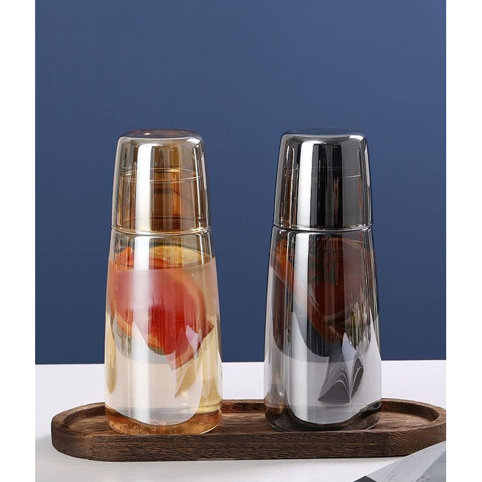 Glass Nightstand Carafe Set with Beaker, Pitcher, and Cup