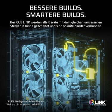 Система водяного охолодження Corsair iCUE LINK Titan 240 RX RGB для CPU (240 мм AIO) з 2 вентиляторами RX120 RGB, сумісна з Intel LGA 1851/1700, AMD AM5/AM4, з iCUE LINK Hub (Чорний)