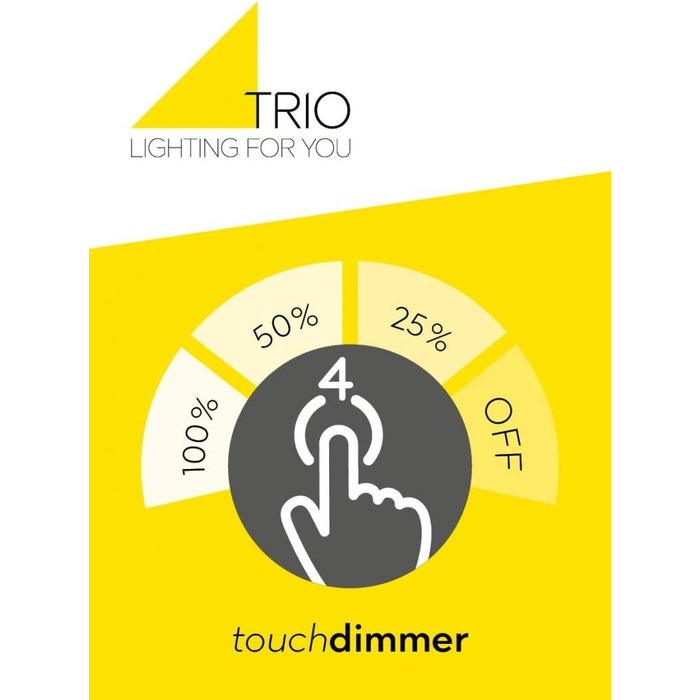 LED настільна лампа Trio Leuchten Curtis, металевий корпус, матове латунь, 4 Вт, сенсорне керування, гнучка шийка