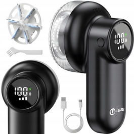 Машинка для видалення ковтунів ISAJ (мережева та акумуляторна) з лезами з нержавіючої сталі