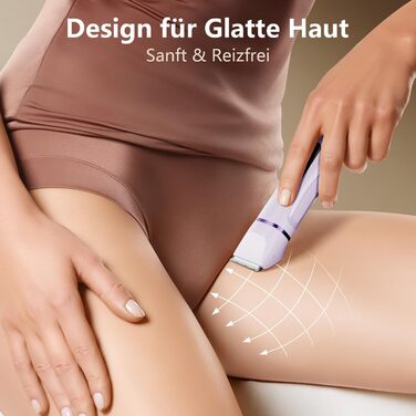 Електричний жіночий епілятор 2-в-1 Intimrasierer Lila: ніжний догляд за тілом та зоною бікіні