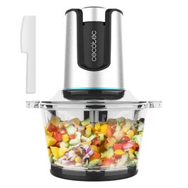 Подрібнювач овочів Cecotec ChopBeat 2000s, 500 Вт, скляна чаша 500 г, 4 леза з нержавіючої сталі