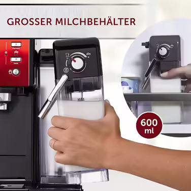 Breville Prima Latte II Espresso | Latte and Cappuccino Machine | 15-bar Professional Pump and Milk Frother | Red [VCF109X], 19 Bar