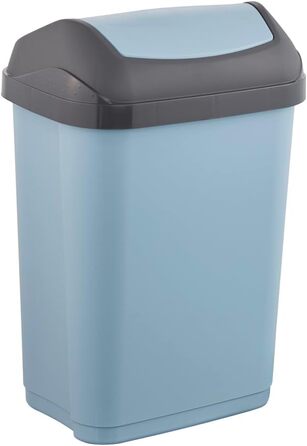 Відро для сміття Keepers з кришкою-маятником, Swantje, сірий (Nordic Blue, 10 л)