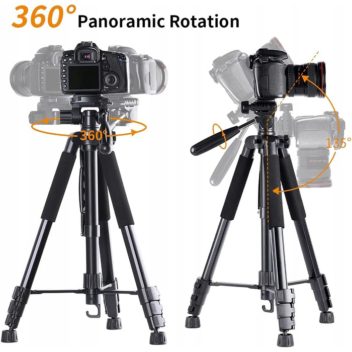 Штатив K&F Concept 175 см, чорний