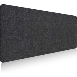 Килимок для столу з фетру, великий, 80x40 см. Нековзний килимок для столу, ігровий килимок, килимок для письма, офісний захист столу (Сірий)