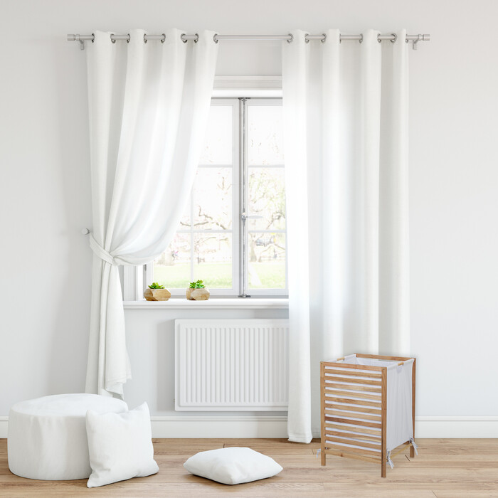 Relaxdays Laundry Basket Walnut Wood