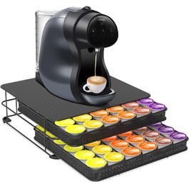 Підставка для капсул кави Masthome 3-ярусна для Dolce Gusto, 108 капсул, чорна