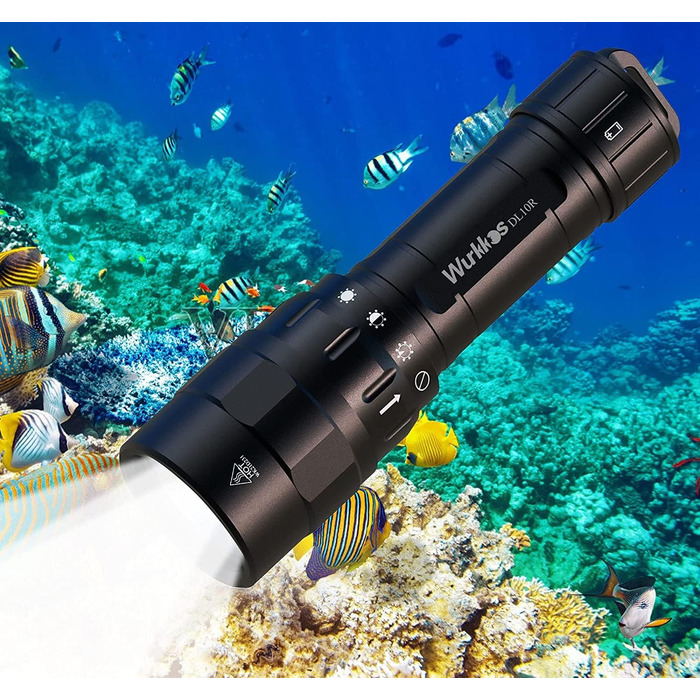 Підводний ліхтар Wurkkos DL10R 4500 люмен, XHP70.2 LED, USB-C, IPX8, акумуляторний
