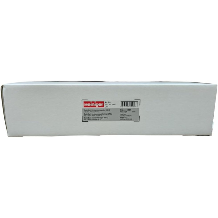 Набір для стрижки собак EHASO HEINIGER Profi Saphir: акумуляторна машинка, насадки, миска (чорний)