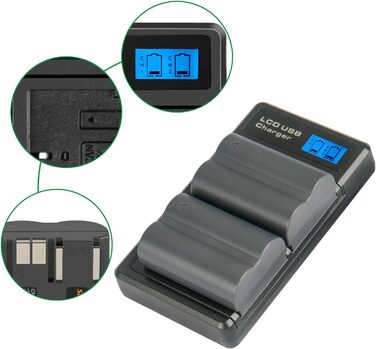 Акумулятор Shentec BP-511 сумісний з Canon EOS 5D, 10D, 20D, 30D, 40D, 50D, 300D, D60, Powershot G1, G2, G3, G5, G6 Pro