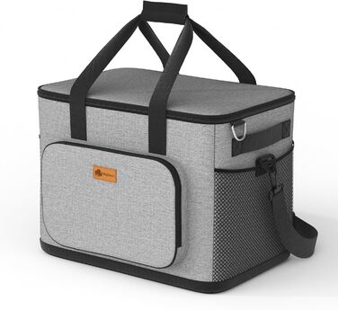 Термосумка BigDean 15 л: велика, ізольована, складна, витокостійка, водонепроникна – для пікніка, обіду, покупок. До 5 годин охолодження