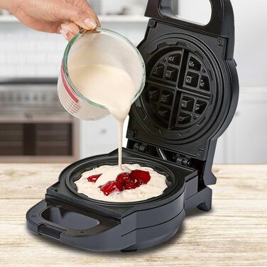Електрична вафельниця PowerXL Waffle Star 13 см з антипригарним покриттям, для солодких та солоних вафель, овочевих, шоколадних, піца-вафель