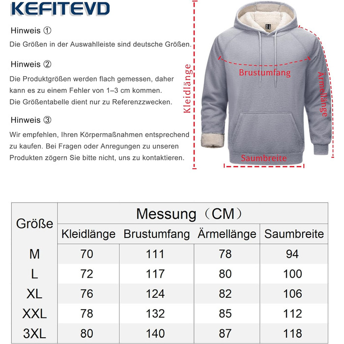 Світшот Cavva Hoodie для чоловіків з капюшоном: флісова підкладка, вітро- та водовідштовхуючий, бавовна, теплий, армійного кольору (світло-сірий, XXL)