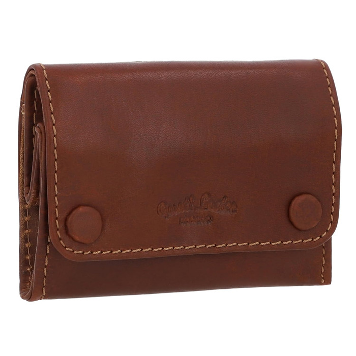 Gusti Tabaktasche Leder - Lutz Vegetable-tanned Ladies and Gentlemen Tobacco Pouch Rotating Pouch Tobacco Bag Fine Cut Pouch Brown Leather