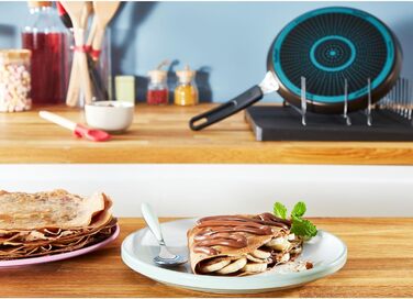 Сковорода для млинців Tefal Easy Cook & Clean 25 см, антипригарна, з індикатором нагріву, виготовлена у Франції