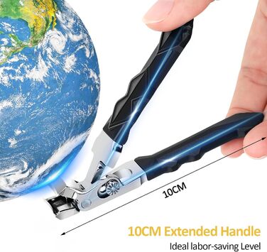 Кусачки для нігтів Nagel з ергономічною ручкою для педикюру, широка голівка, для літніх людей, преміум сталь для чоловіків та жінок