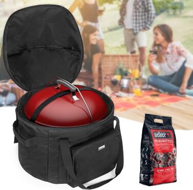 Сумка для гриля samdew, сумісна з Weber Smokey Joe Original 37 см, захисний чохол для вугільного гриля 14 дюймів, тільки сумка