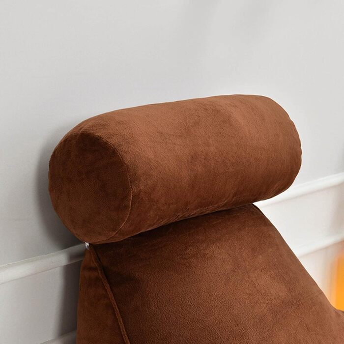 Велике спинне крісло з підлокітниками та підтримкою шиї. Крісло для читання, спинка для підтримки, подушка для читання, подушка для відпочинку в ліжку. Багатофункціональна подушка знімний чохол, ідеально підходить для читання, роботи та ігор. Розмір 75x40