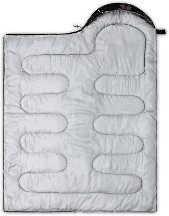 Спальні мішки QOOMO для кемпінгу, 3 сезони, для дорослих та дітей, легкі, водонепроникні, для подорожей та відпочинку на природі