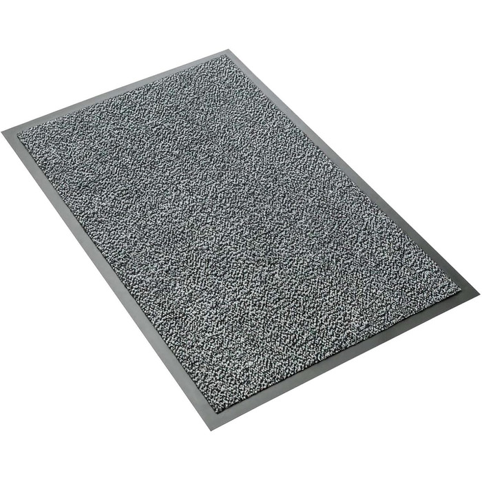 Килимок вхідний антибрудний Metzker® Sauberlaufmatte (120x180 см, світло-сірий/чорний) - меланж