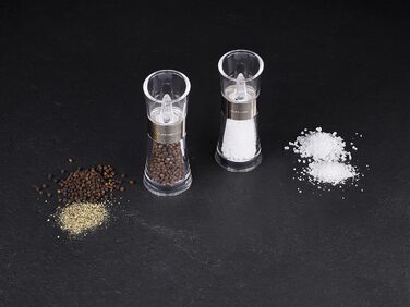 Набір з 2 мельниць для солі та перцю Cole & Mason Flip 180 Chrom, ручні, акрил, 154 мм, Classic Inverta Chrom