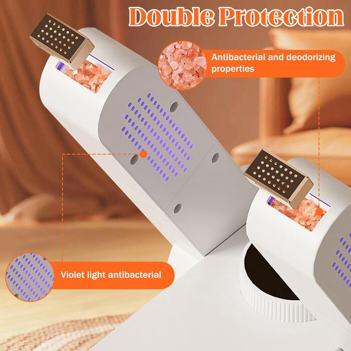 Електричний сушильник для взуття Herbst: 3 режими, таймер, антибактеріальний, для дитячого та гірськолижного взуття