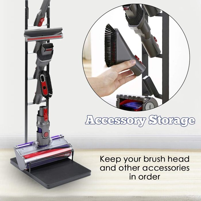 Тримач для пилососа Dyson V11/V10/V8/V7/V6/DC58/DC59/DC62/DC74 - підлого кріплення без свердління